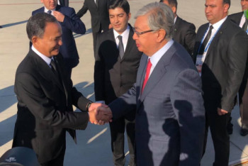 Фотография к новости: Касым-Жомарт Токаев прибыл в Ашхабад