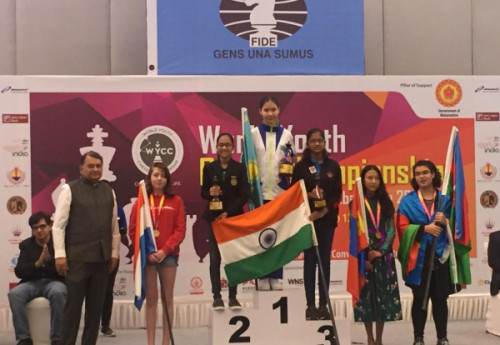 Фотография к новости: Золото и серебро завоевали казахстанки на юношеском ЧМ по шахматам