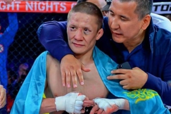 Фотография к новости: Казахстанец Жалгас Жумагулов победил экс-бойца UFC и защитил титул чемпиона Fight Nights Global