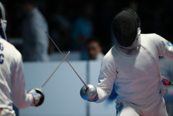 Фотография к новости: Казахстанец Савин завоевал "бронзу" чемпионата Азии U-23 по фехтованию на шпаге