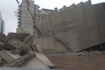 Фотография к новости: "Было похоже на землетрясение": как сносили многоэтажку в центре Нур-Султана