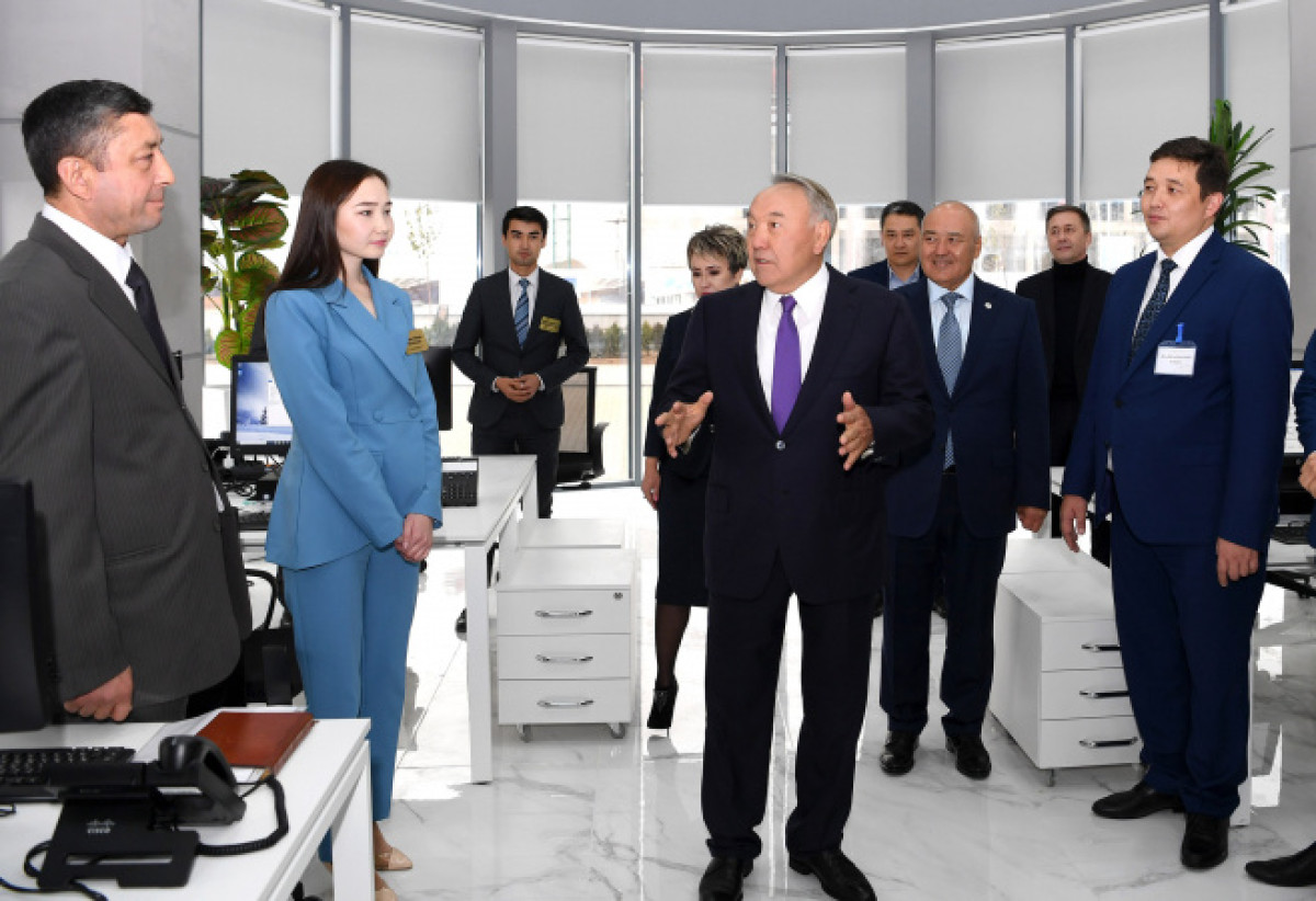 Елбасы посетил здание нового медиацентра "Алатау медиа-орталығы"