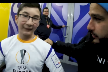 Фотография к новости: Блогер Евгений Савин снял видео с уникальным казахстанским мальчиком Али Турганбековым