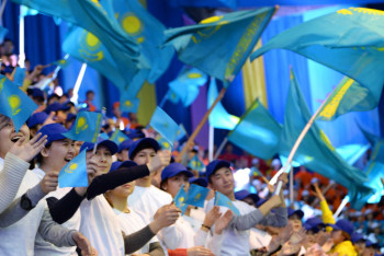 Фотография к новости: В Алматы проходит конкурс патриотической песни среди студентов