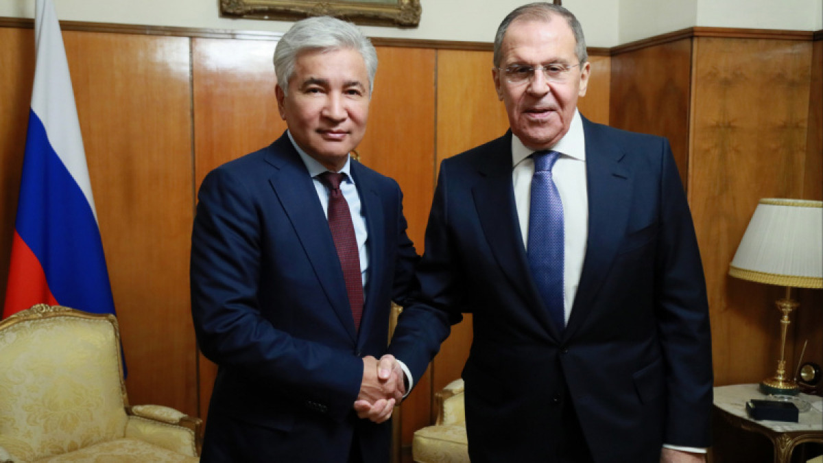 Сергей Лавров поблагодарил Имангали Тасмагамбетова за сотрудничество