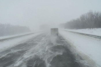 Фотография к новости: Из-за непогоды закрыты дороги в трех областях Казахстана