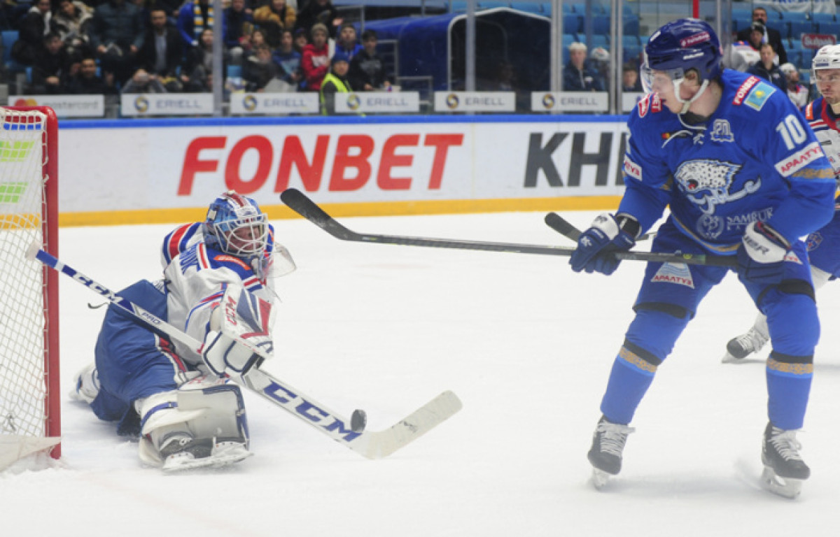 "Барыс" с разгромом уступил СКА