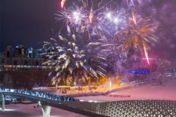 Фотография к новости: National Geographic опубликовало фото новогоднего салюта в Нур-Султане