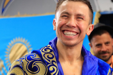 Фотография к новости: Бой Головкина изобразили на картине