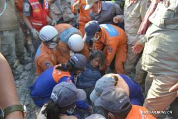 Фотография к новости: Число жертв обрушения строящегося здания в Камбодже достигло 36 человек