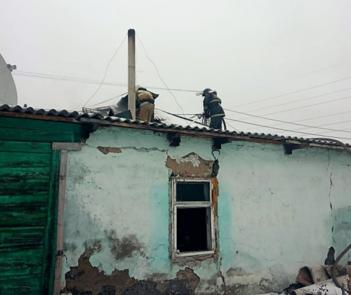 Женщина погибла при пожаре в своём доме в Петропавловске