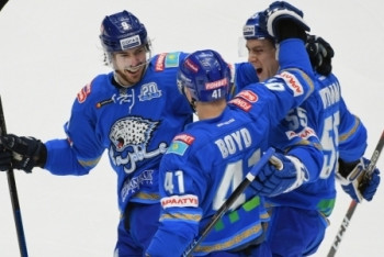 Фотография к новости: "Барыс" дома победил "Салават Юлаев" в матче КХЛ