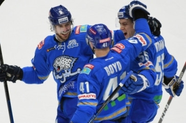 Фотография к новости: "Барыс" дома победил "Салават Юлаев" в матче КХЛ