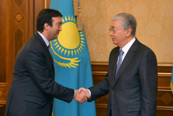 Фотография к новости: Токаев принял исполнительного секретаря ГРЕКО