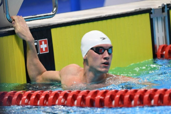 Фотография к новости: Казахстанский пловец Баландин занял третье место на первом этапе Champions Swim Series