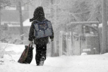 Фотография к новости: Занятия из-за непогоды отменили в Нур-Султане