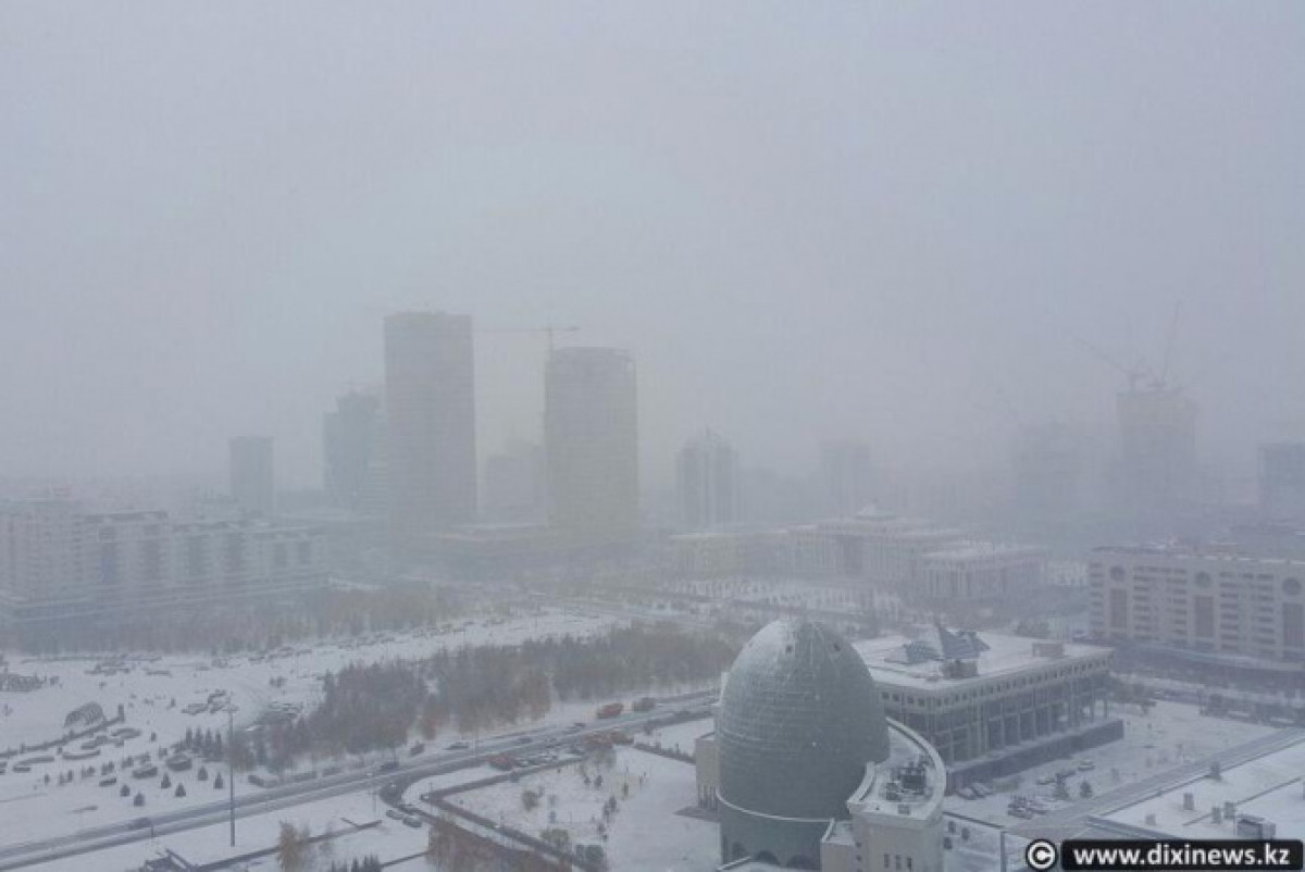 Занятия для второй смены из-за непогоды отменили в Нур-Султане