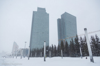 Фотография к новости: Нур-Султан в cнежном плену: как проходит 23 января