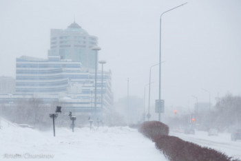 Фотография к новости: Сильные снегопады продолжаются в Казахстане