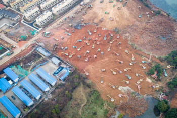 Фотография к новости: Вторую больницу экстренно строит Китай для борьбы с коронавирусом