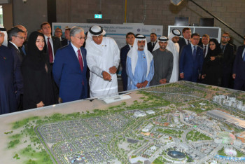 Фотография к новости: Токаеву презентовали павильон Казахстана на "ЭКСПО-2020" в Эмиратах