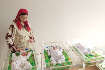 Фотография к новости: Впервые за 2020 год родились тройняшки в Туркестанской области