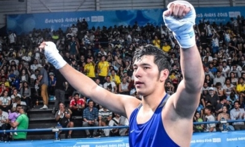 Фотография к новости: Олимпийский чемпион из Казахстана отправил соперника в нокдаун на турнире по боксу в Венгрии