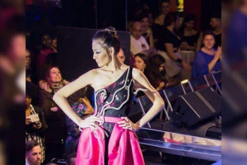 Фотография к новости: Казахстанская модель выступила на самом многочисленном показе в мире в Мадриде