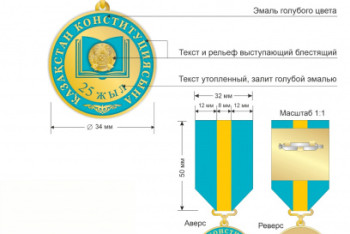 Фотография к новости: Токаев учредил юбилейную медаль к 25-летию Конституции РК