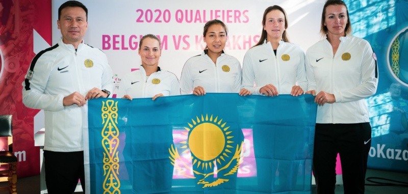 Фотография к новости: В плей-офф Кубка федерации женская команда Казахстана по теннису сыграет с Аргентиной