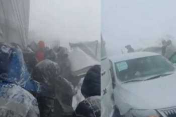 Фотография к новости: Массовые ДТП под Нур-Султаном: есть пострадавшие