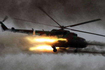 Фотография к новости: Вертолет армии Башара Асада был сбит в Сирии