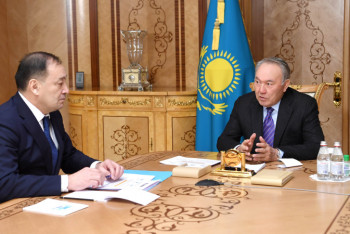 Фотография к новости: Елбасы провел встречу с вице-премьером Тугжановым