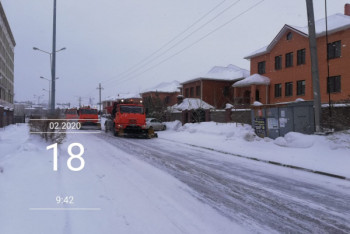 Фотография к новости: Порядка 38 тысяч кубометров снега вывезли в ночь с 17 на 18 февраля в Нур-Султане