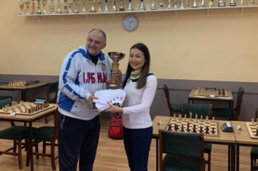 Фотография к новости: Казахстанская шахматистка досрочно выиграла международный мужской турнир в Сербии