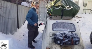 Итальянец в Казахстане: Приехал на старушке-&quot;фиате&quot;, чуть не попал в снежный плен и сделал удивительные снимки