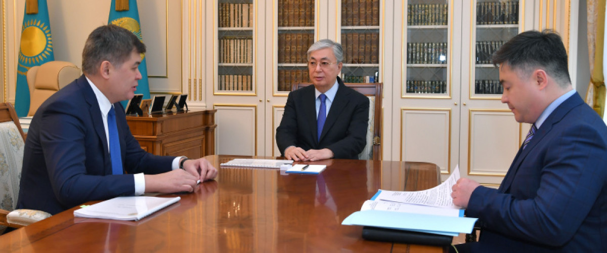 Биртанов доложил Токаеву о мерах защиты от коронавируса в стране