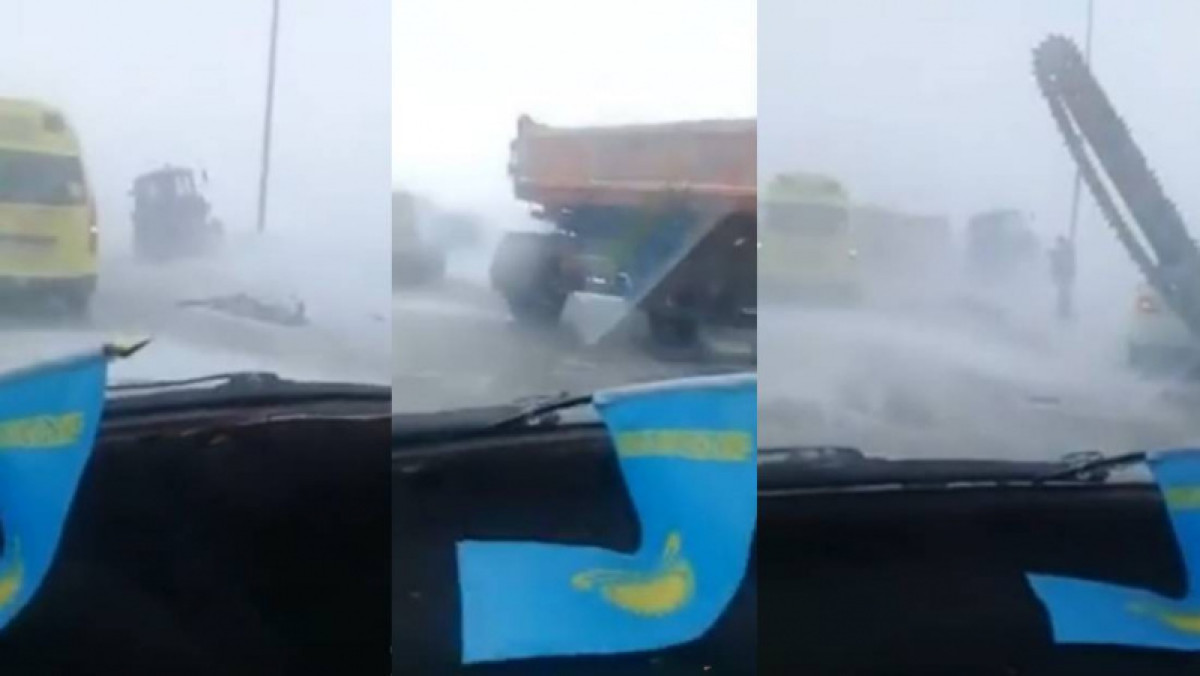 Между гипермаркетами "Метро" и "Кенмарт" в Нур-Султане произошли три массовых аварии