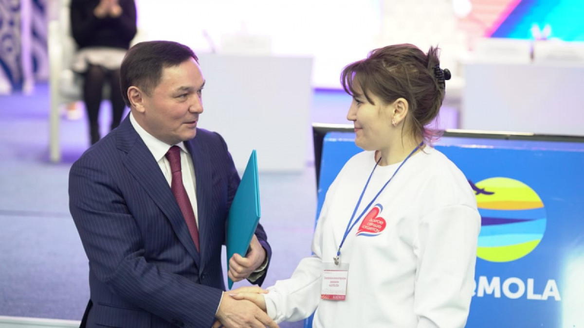 Слет волонтеров прошел в Акмолинской области