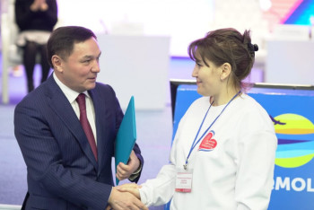 Фотография к новости: Слет волонтеров прошел в Акмолинской области