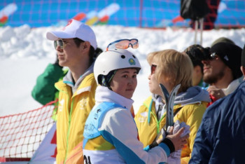 Фотография к новости: Казахстанка Жанбота Алдабергенова завоевала бронзу на этапе Кубка мира в Алматы