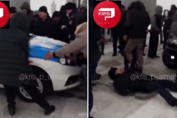 Фотография к новости: Пытавшийся проехать по закрытой трассе водитель сбил полицейского на трассе Темиртау - Нур-Султан