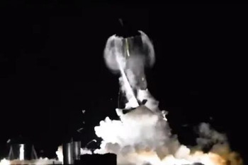 Фотография к новости: Во время испытаний взорвался прототип корабля Starship компании SpaceX
