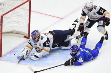 Фотография к новости: "Барыс" дома уступил "Металлургу" во втором матче первого раунда плей-офф КХЛ