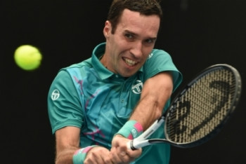 Фотография к новости: Кукушкин уступил в матче Кубка Дэвиса Казахстан - Нидерланды в Нур-Султане