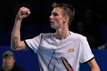 Фотография к новости: Бублик выиграл в матче Кубка Дэвиса в противостоянии с Нидерландами