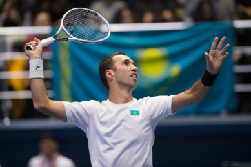 Фотография к новости: Завершился первый игровой день отборочного раунда Кубка Дэвиса между командами Казахстана и Нидерландов