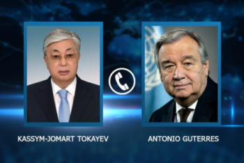 Фотография к новости: Президент РК поддержал инициативу генсека ООН о глобальном перемирии