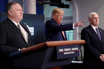 Фотография к новости: Трамп и Помпео обвинили ВОЗ в ошибках во время кризиса с COVID-19