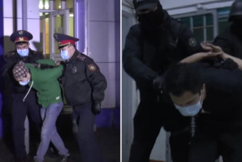 Фотография к новости: Конфликт полицейского и мужчины с коляской: все нарушители арестованы в Алматы